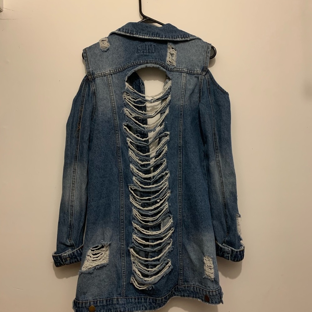 Distressed Denim Jacket - Picture 4 of 4